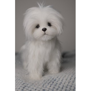 Bichon Maltez Lili realistic toy